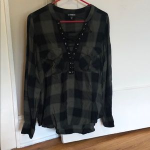 Long sleeve plaid shirt